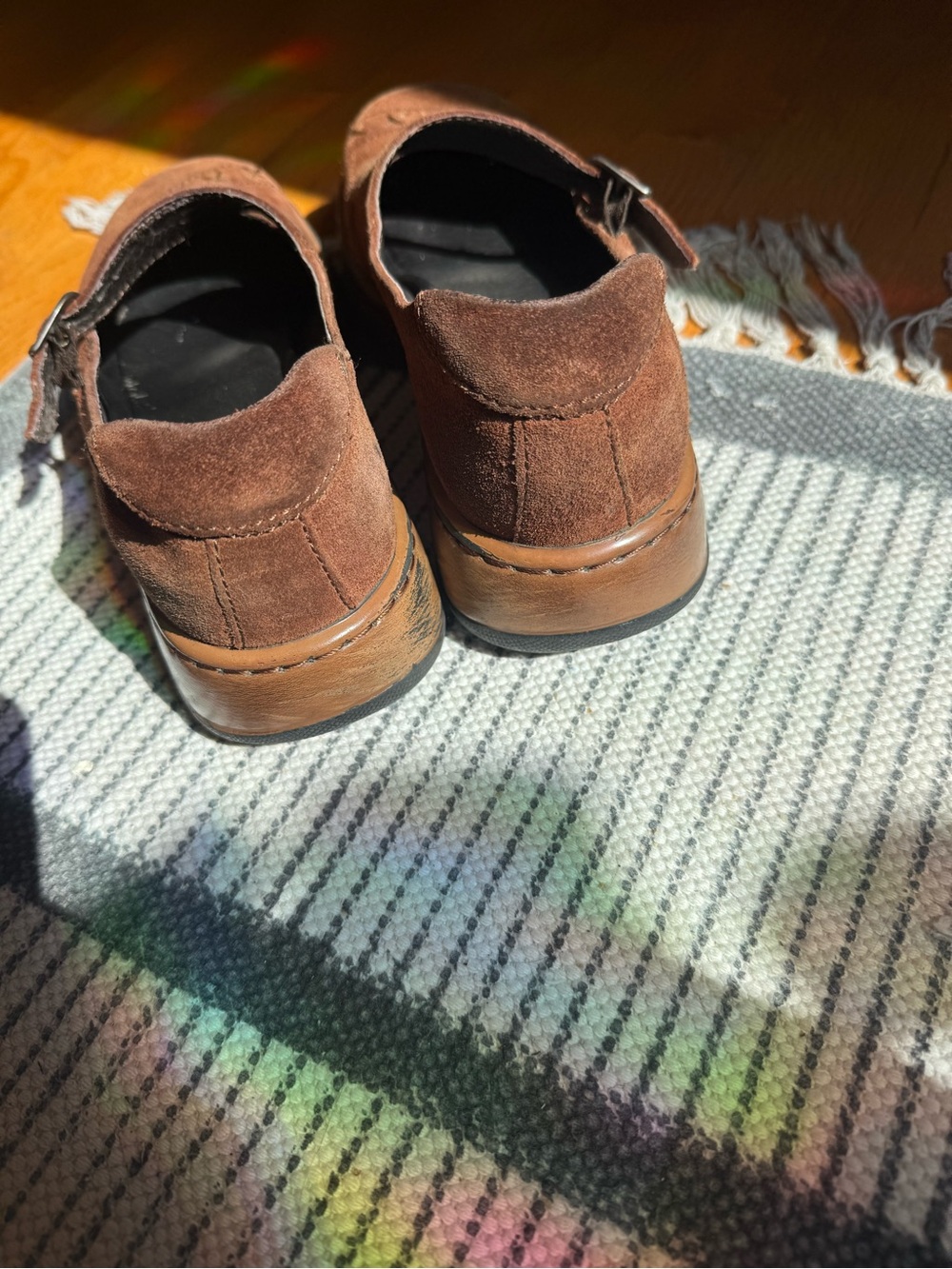 Dansko Brown Suede Mary Jane Shoes - Picture 3 of 8